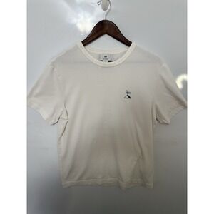 H&M Coolmax France White Tee Regular Fit Coupe Standard SMALL